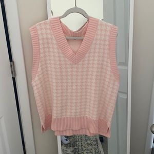 Pink Sweater Vest